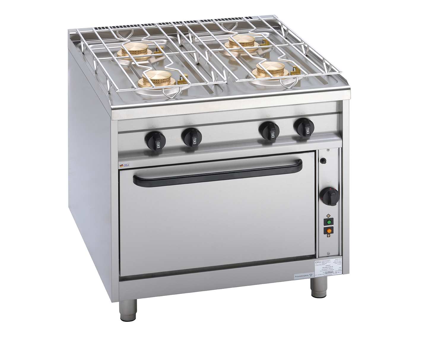 Gas Standherd mit Gas Backofen, 4 / 6 Kochstellen