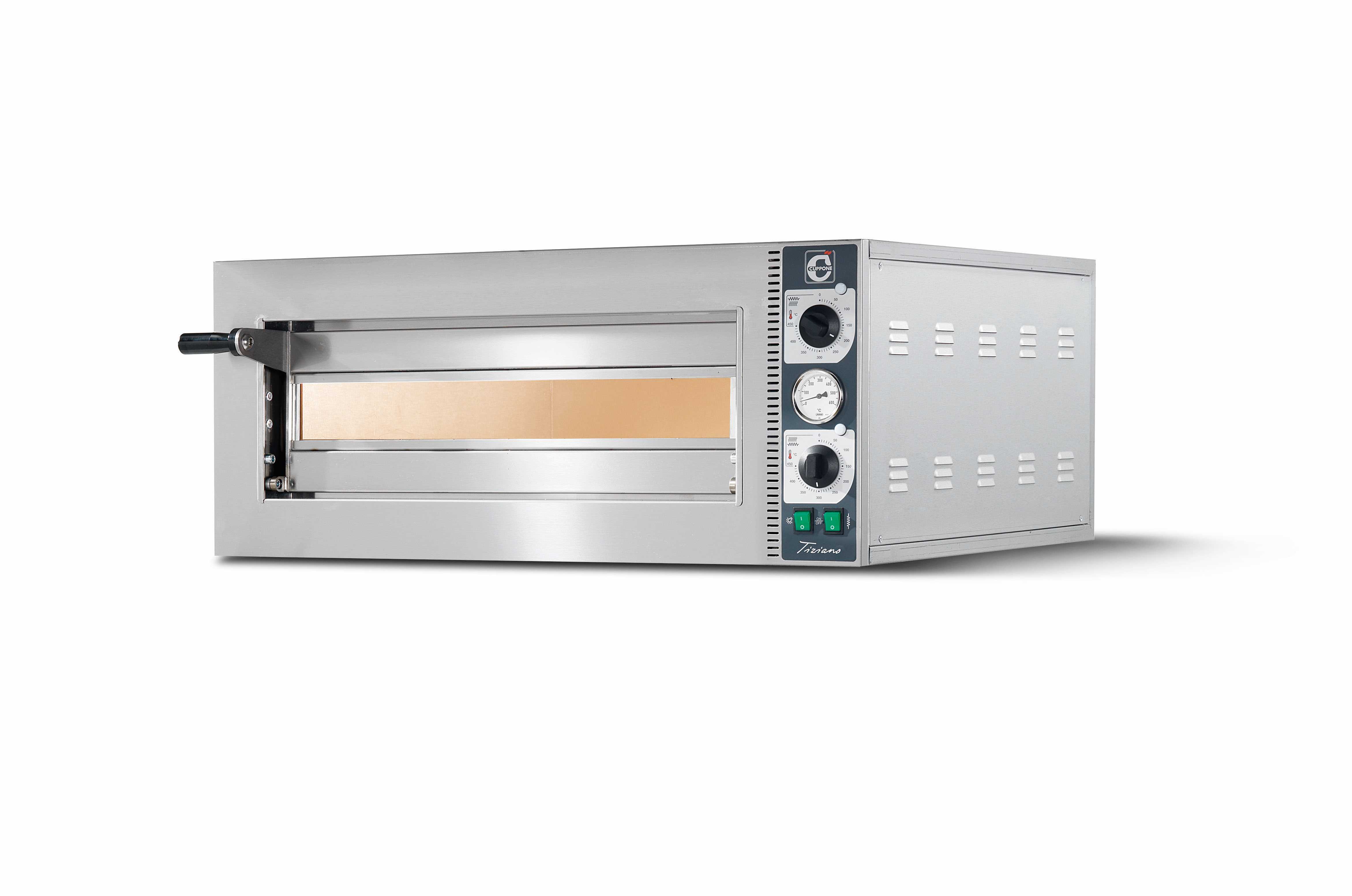 Pizzaofen Cuppone TIZIANO 1/2 Kammern für je 2 Pizzen Ø 30cm