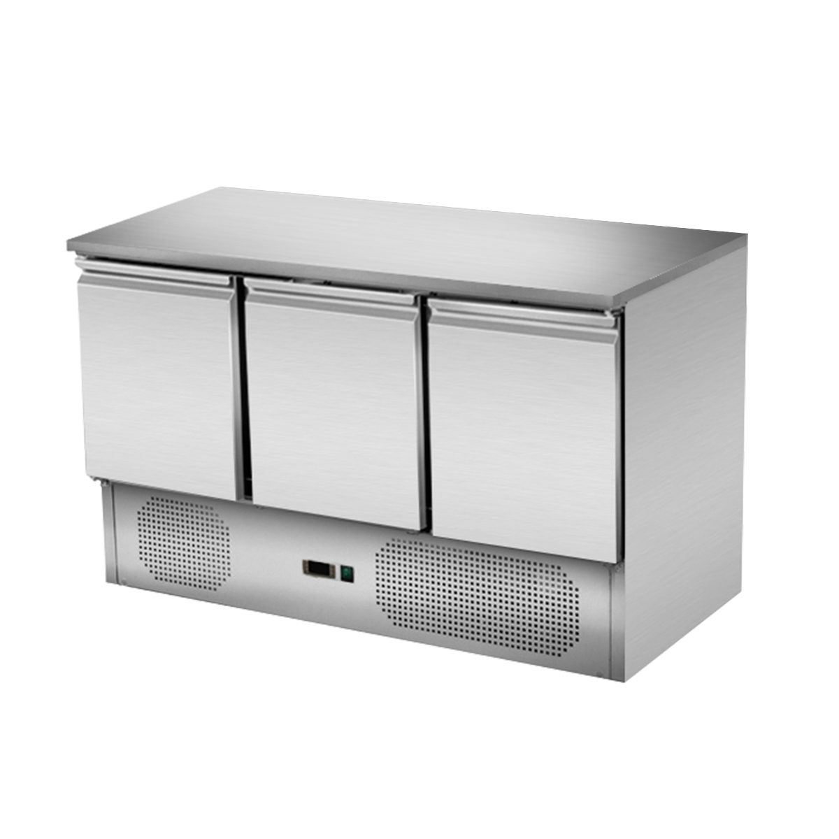 Gastro Kühltisch - Thekenkühlschrank Unterbau 400 Liter, 3-türig