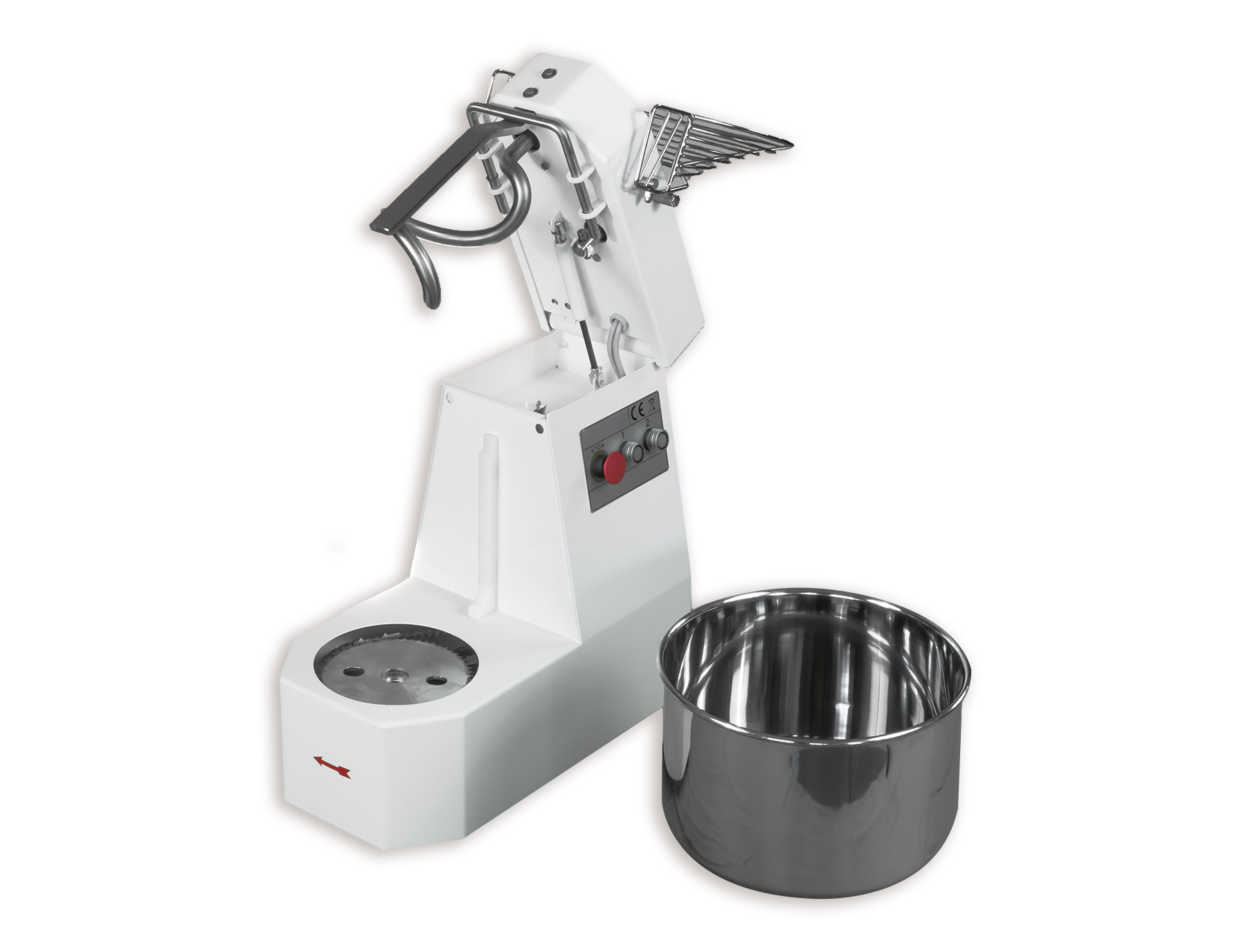 Spiralkneter 7 Liter mit hochklappbarem Kopf und abnehmbarem Kessel SM05