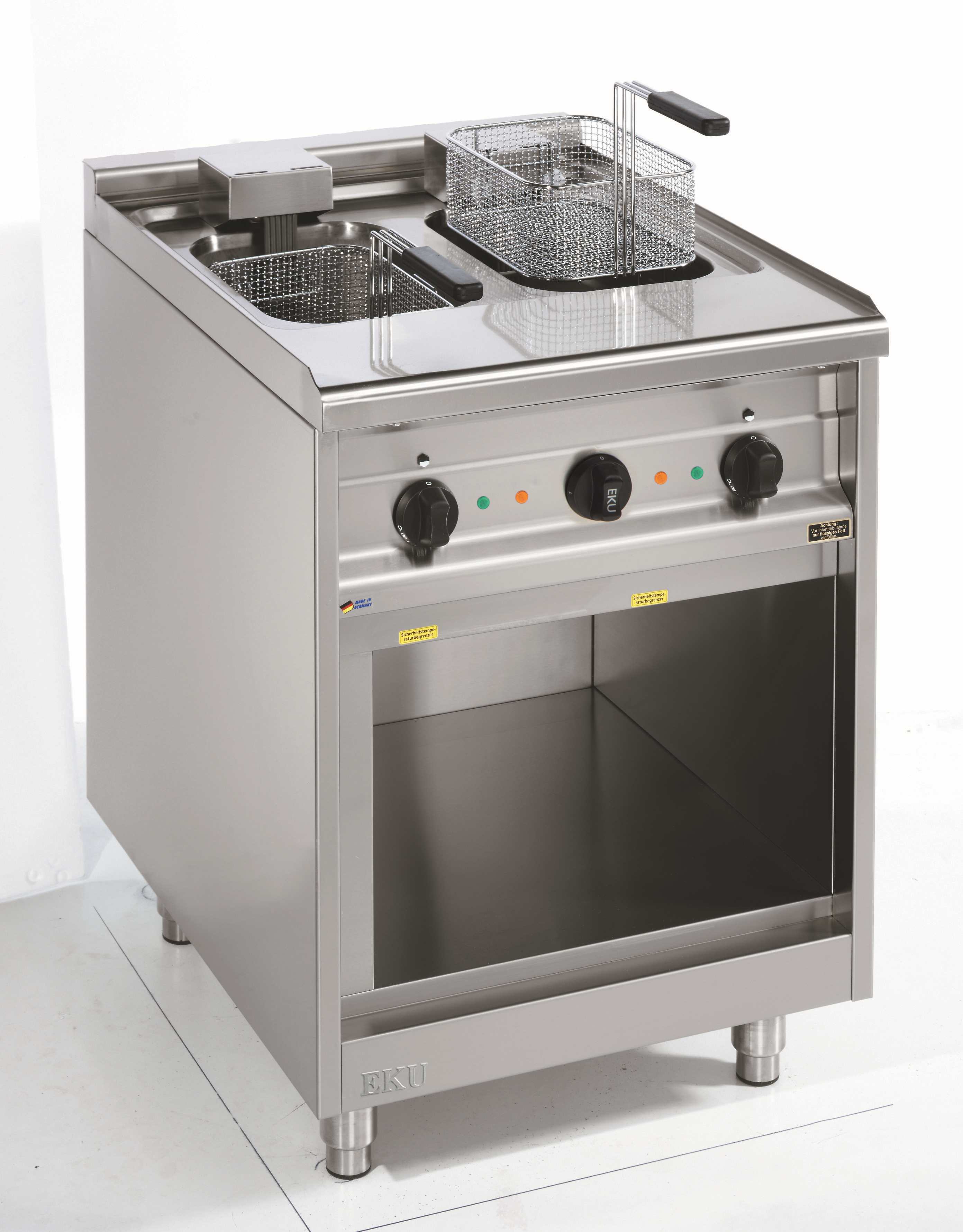 Elektro Fritteuse Standgerät mit 1 o. 2 Becken