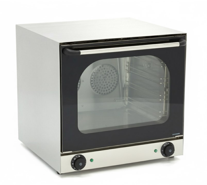Konvektionsofen für 4 Tabletts mit Timer - bis zu 300°C 