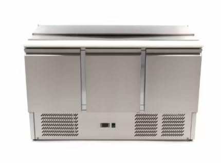 Saladette mit Schneidebrett 137cm - dreitürig